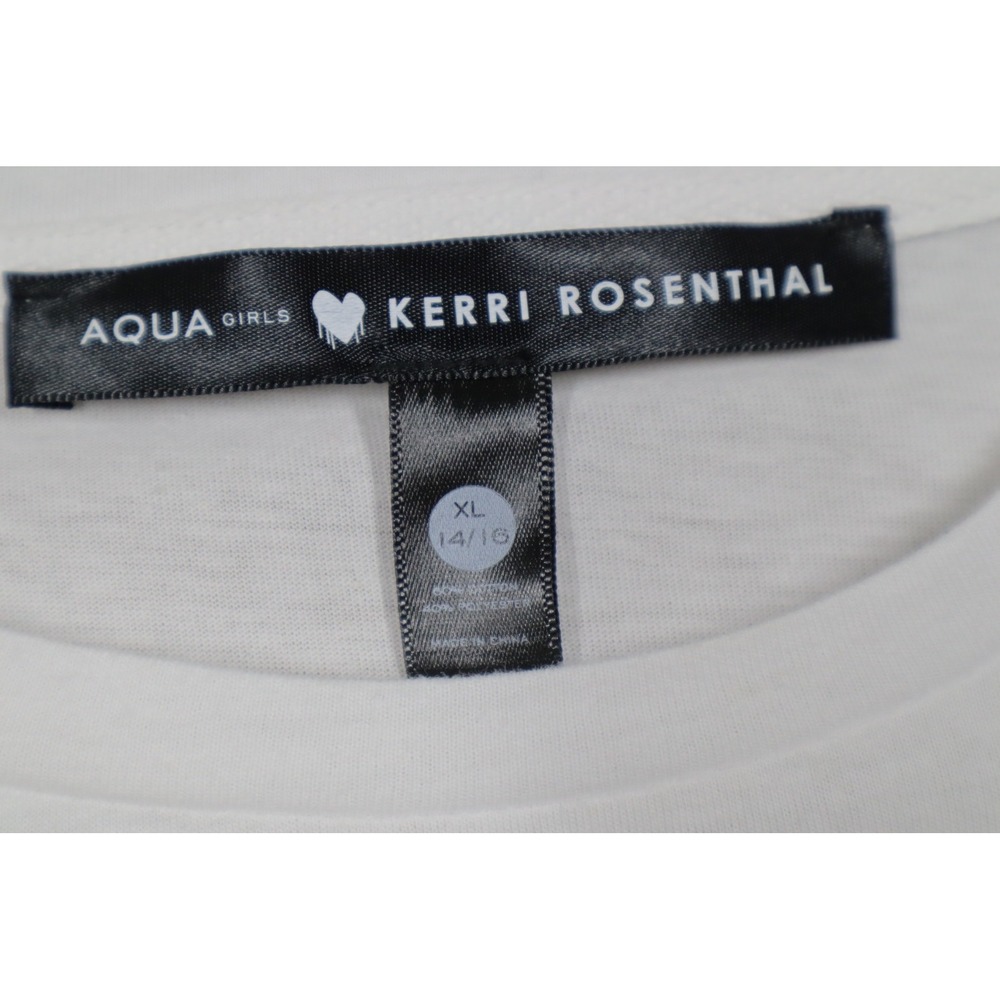 Aqua X Kerri Rosenthal Girls' Three Girls Tee - Size XL(14/16) - Picture 5 of 6